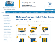 Tablet Screenshot of mebel-today.ru